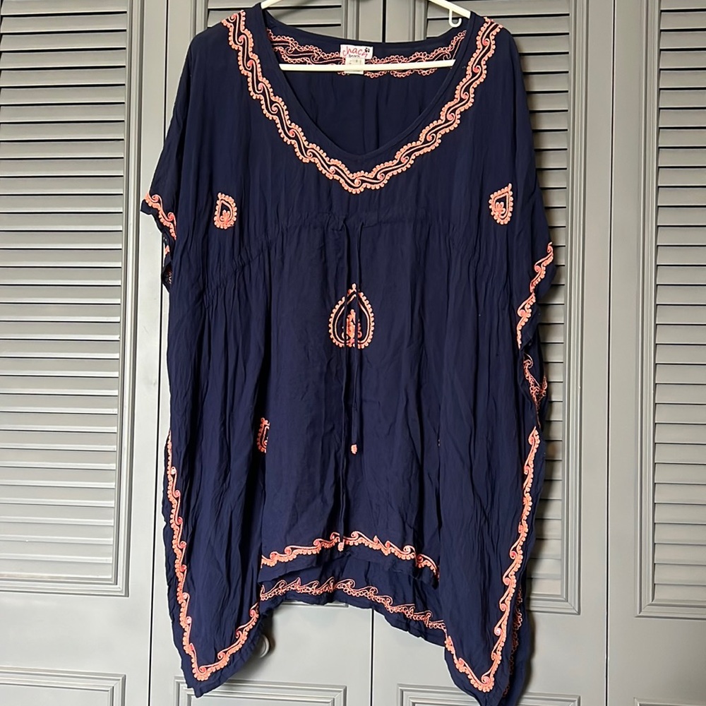Chach Beach - Blue and Peach Coverup - Small